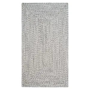 Stockton Light Gray Concentric Rectangle Rug - 3\' x 3\'