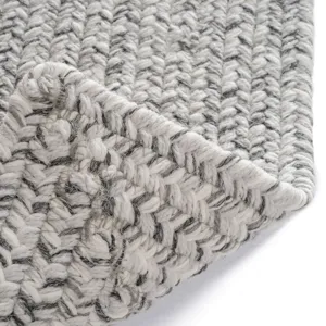 Stockton Light Gray Concentric Rectangle Rug - 3\' x 3\'