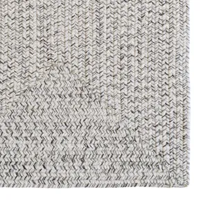 Stockton Light Gray Concentric Rectangle Rug - 3\' x 3\'