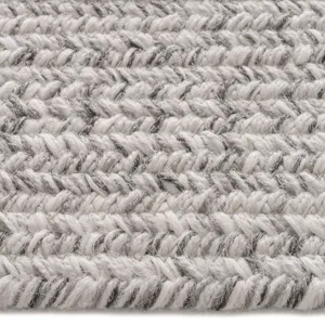 Stockton Light Gray Concentric Rectangle Rug - 3\' x 3\'