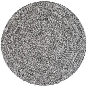 Stockton Medium Gray Round Rug - 3\' x 3\'