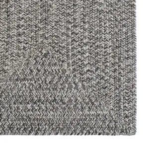Stockton Medium Gray Concentric Rectangle Rug - 3\' x 3\'