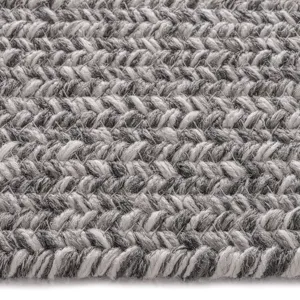 Stockton Medium Gray Concentric Rectangle Rug - 3\' x 3\'