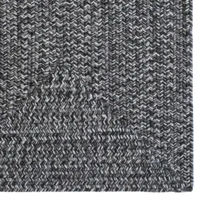 Stockton Dark Gray Concentric Rectangle Rug - 7\' x 9\'