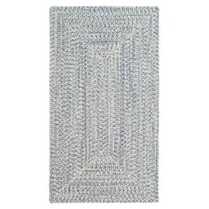 Stockton Light Blue Concentric Rectangle Rug - 8\'6\" x 8\'6\"