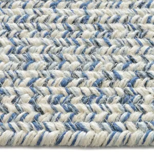 Stockton Light Blue Concentric Rectangle Rug - 8\'6\" x 8\'6\"