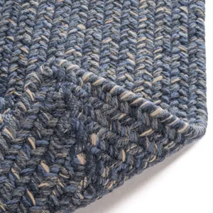 Stockton Dark Blue Concentric Rectangle Rug - 2\' x 3\'