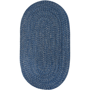 Stockton Dark Blue Oval Rug