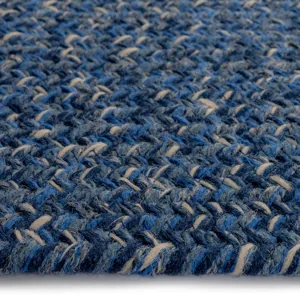 Stockton Dark Blue Oval Rug - 4\' x 6\'