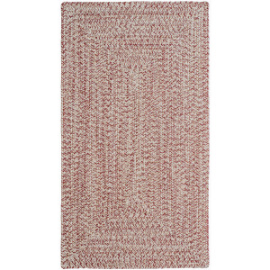 Stockton Light Red Concentric Rectangle Rug