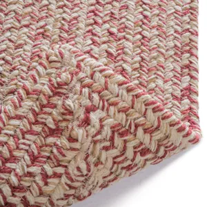 Stockton Light Red Concentric Rectangle Rug - 9\'2\" x 13\'2\"
