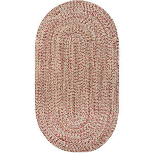 Stockton Light Red Oval Rug