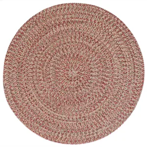Stockton Medium Red Round Rug - 9\'6\" x 9\'6\"