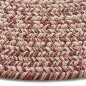 Stockton Medium Red Round Rug - 9\'6\" x 9\'6\"