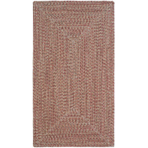 Stockton Medium Red Concentric Rectangle Rug