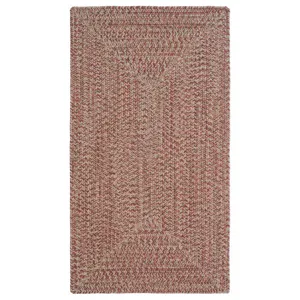 Stockton Medium Red Concentric Rectangle Rug - 5\' x 8\'