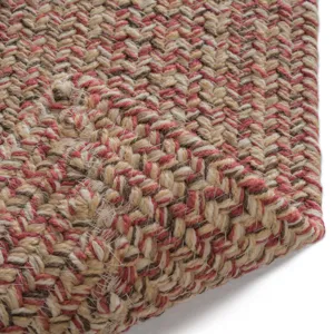 Stockton Medium Red Concentric Rectangle Rug - 5\' x 8\'