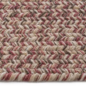 Stockton Medium Red Concentric Rectangle Rug - 5\' x 8\'