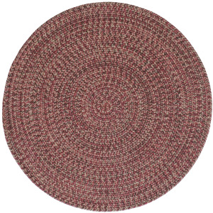 Stockton Dark Red Round Rug
