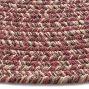 Stockton Dark Red Round Rug - 3\' x 3\'