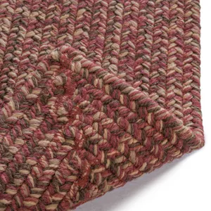 Stockton Dark Red Concentric Rectangle Rug - 7\' x 9\'