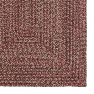 Stockton Dark Red Concentric Rectangle Rug - 7\' x 9\'