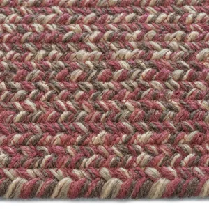 Stockton Dark Red Concentric Rectangle Rug - 7\' x 9\'