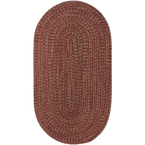 Stockton Dark Red Oval Rug