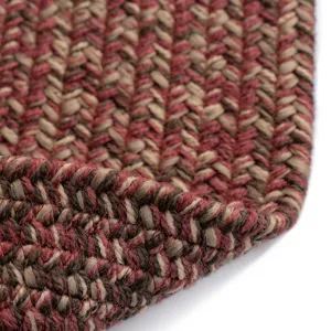 Stockton Dark Red Oval Rug - 2\'3\" x 9\'3\"