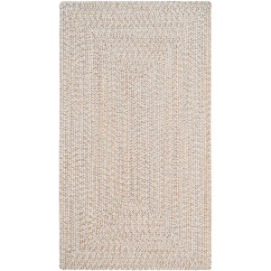 Stockton Light Brown Concentric Rectangle Rug