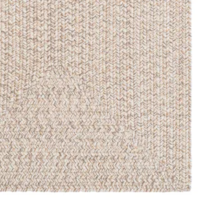 Stockton Light Brown Concentric Rectangle Rug - 8\' x 11\'