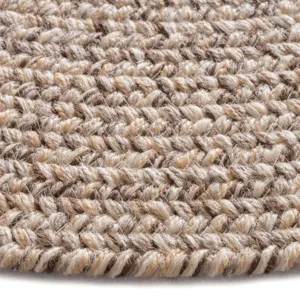 Stockton Medium Brown Round Rug - 3\' x 3\'