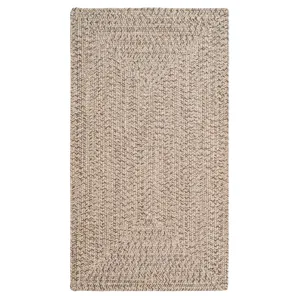 Stockton Medium Brown Concentric Rectangle Rug - 7\' x 9\'