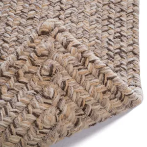 Stockton Medium Brown Concentric Rectangle Rug - 7\' x 9\'