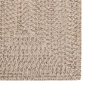 Stockton Medium Brown Concentric Rectangle Rug - 7\' x 9\'
