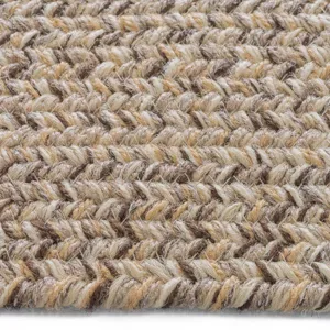 Stockton Medium Brown Concentric Rectangle Rug - 7\' x 9\'