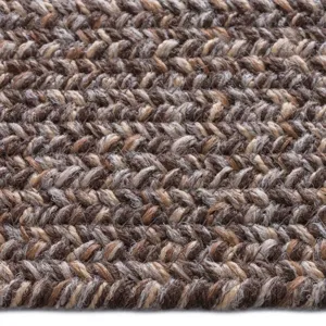 Stockton Dark Brown Concentric Rectangle Rug - 8\'6\" x 8\'6\"