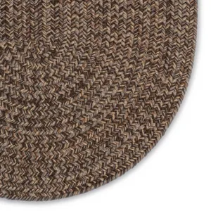 Stockton Dark Brown Oval Rug - 8\' x 11\'