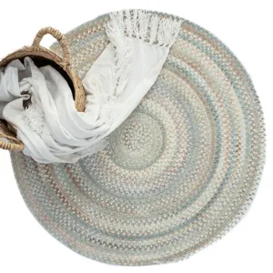 Synergy Blue Opal Round Rug - 5\'6\" x 5\'6\"