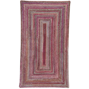 Synergy Rosewood Concentric Rectangle Rug