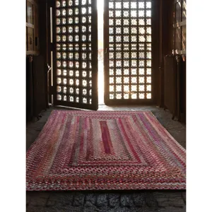 Synergy Rosewood Concentric Rectangle Rug - 9\'6\" x 9\'6\"