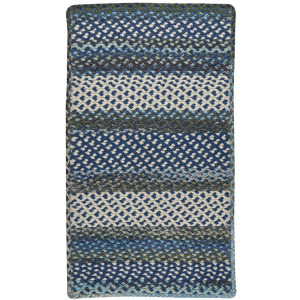 Wanderer Deep Blue Cross Sewn Rectangle Rug