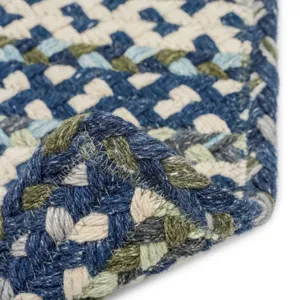 Wanderer Deep Blue Cross Sewn Rectangle Rug - 3\' x 3\'