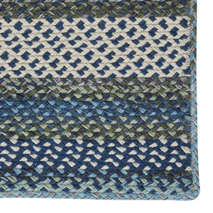 Wanderer Deep Blue Cross Sewn Rectangle Rug - 3\' x 3\'