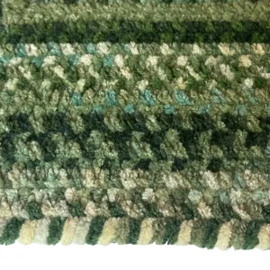 Cottonstone Balsam Green Concentric Rectangle Rug - 5\' x 8\'