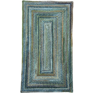 Cottonstone Ponds Edge Concentric Rectangle Rug
