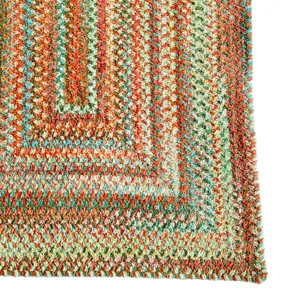 Cottonstone Cactus Garden Concentric Rectangle Rug - 8\' x 11\'