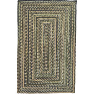 Uwharrie Ridge Forest Path Concentric Rectangle Rug