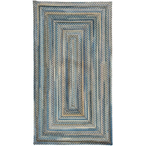 Uwharrie Ridge River Rock Concentric Rectangle Rug