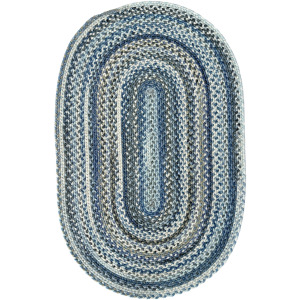 Uwharrie Ridge River Rock Oval Rug